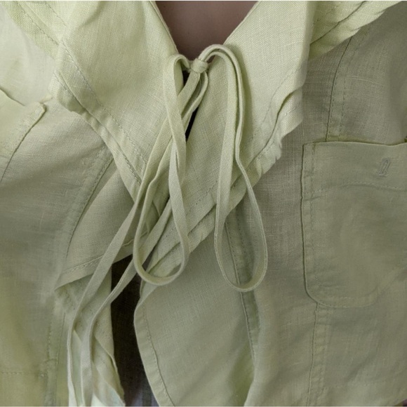 💙 Philippe Adec Striped Linen Jacket & Pant Set - Picture 7 of 9